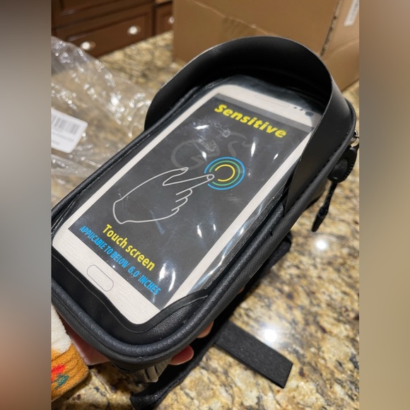 New Bike Front Frame Mount Bag Waterproof Bicycle Top Tube Cycling Phone Holder - Picture 6 of 9